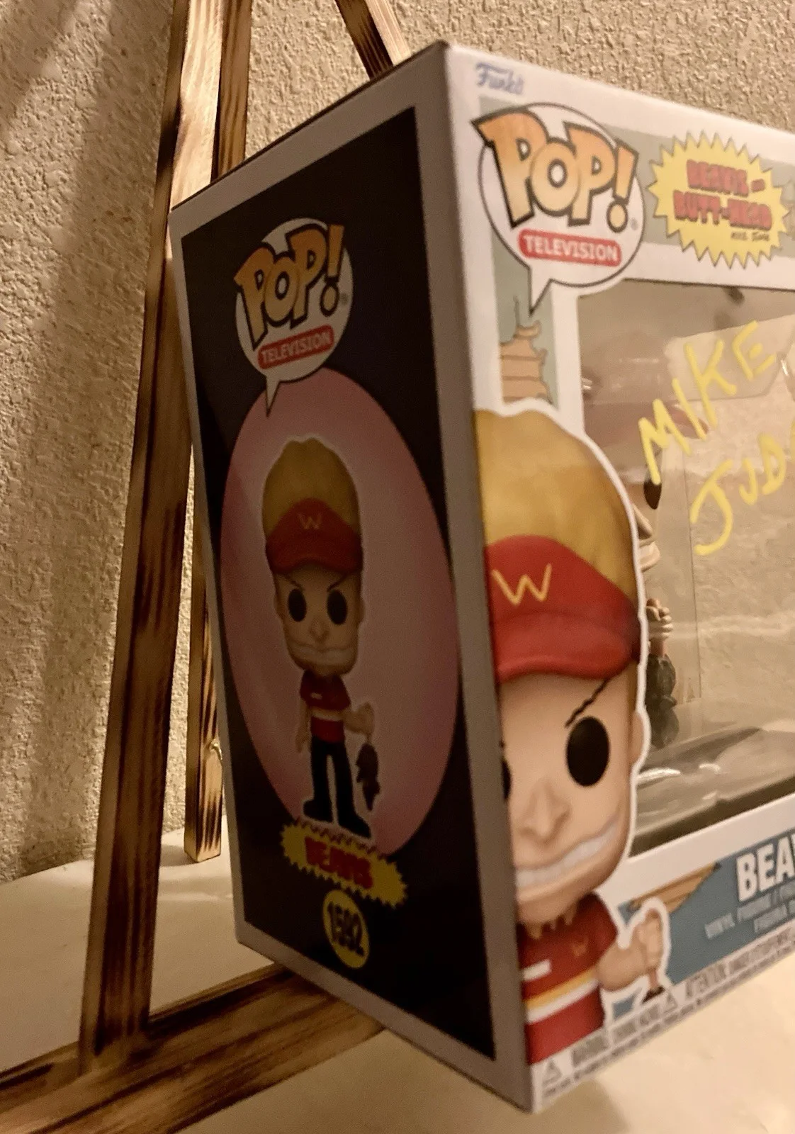 RARE Mike Judge Signed Beavis And Butthead “Beavis” Funko Pop #1592, изображение 5
