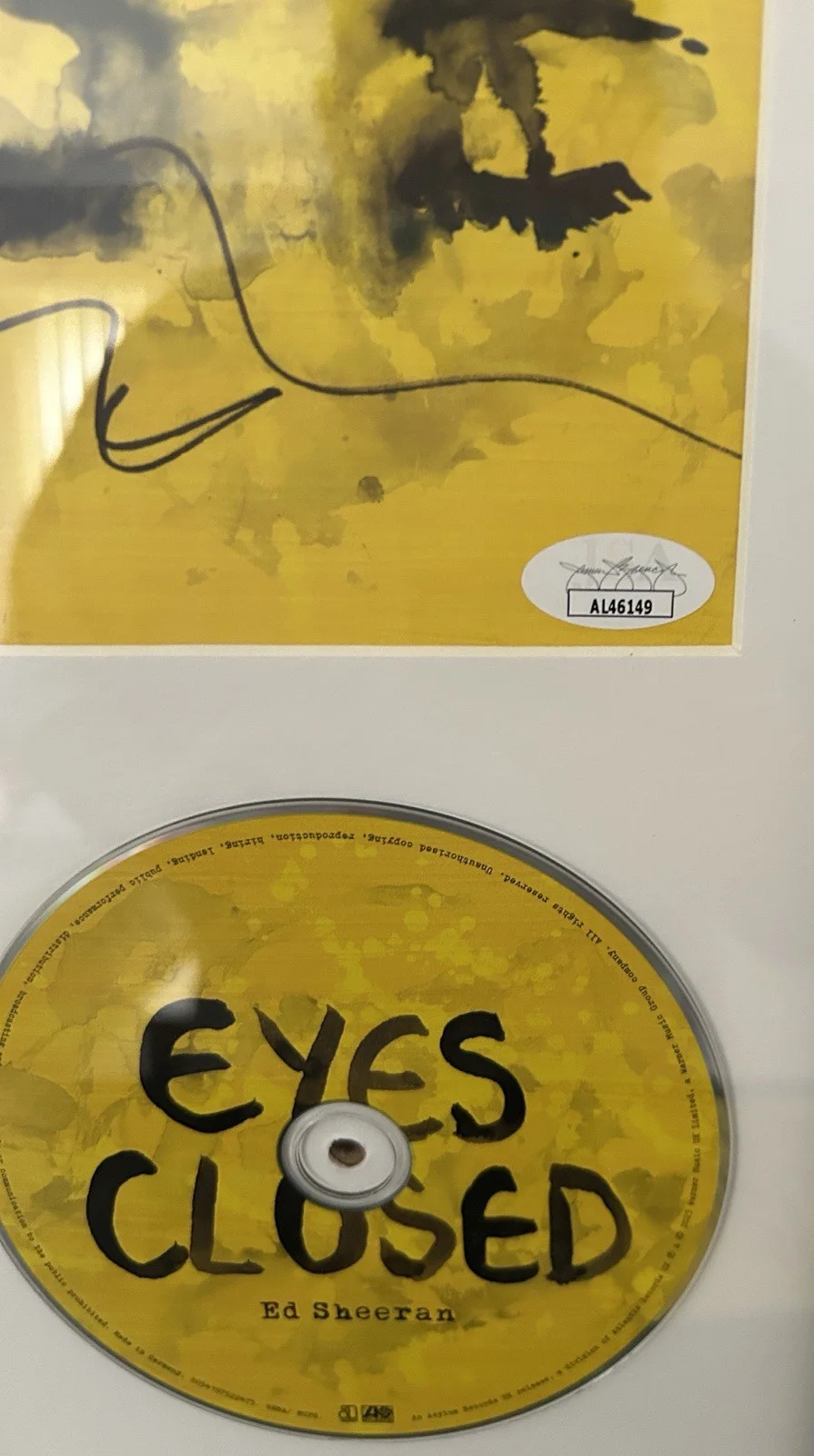 Ed Sheeran Autographed CD w/COA & Subtract CD With Autographed Insert Card, image 3