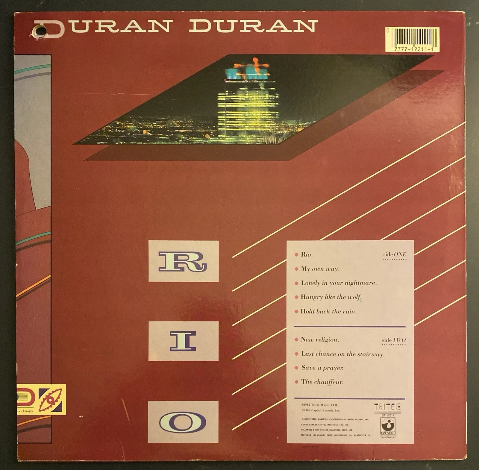 Duran Duran SIGNED Rio (Nick Rhodes & Roger Taylor) Vinyl, изображение 3