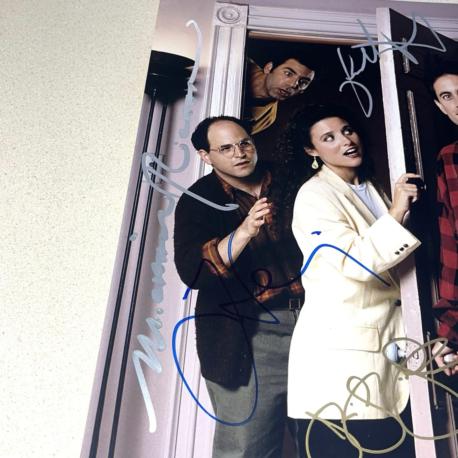 SEINFELD CAST — SEINFELD CAST signed autographed 11X14 PHOTO JERRY ELAINE KRAMER GEORGE BECKETT_, изображение 2