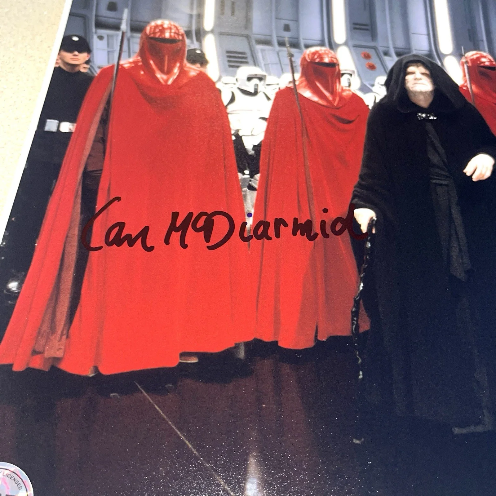 Ian McDiarmid — IAN MCDIARMID EMPEROR PALPATINE signed autographed 11X14 STAR WARS ESB BECKETT, изображение 2