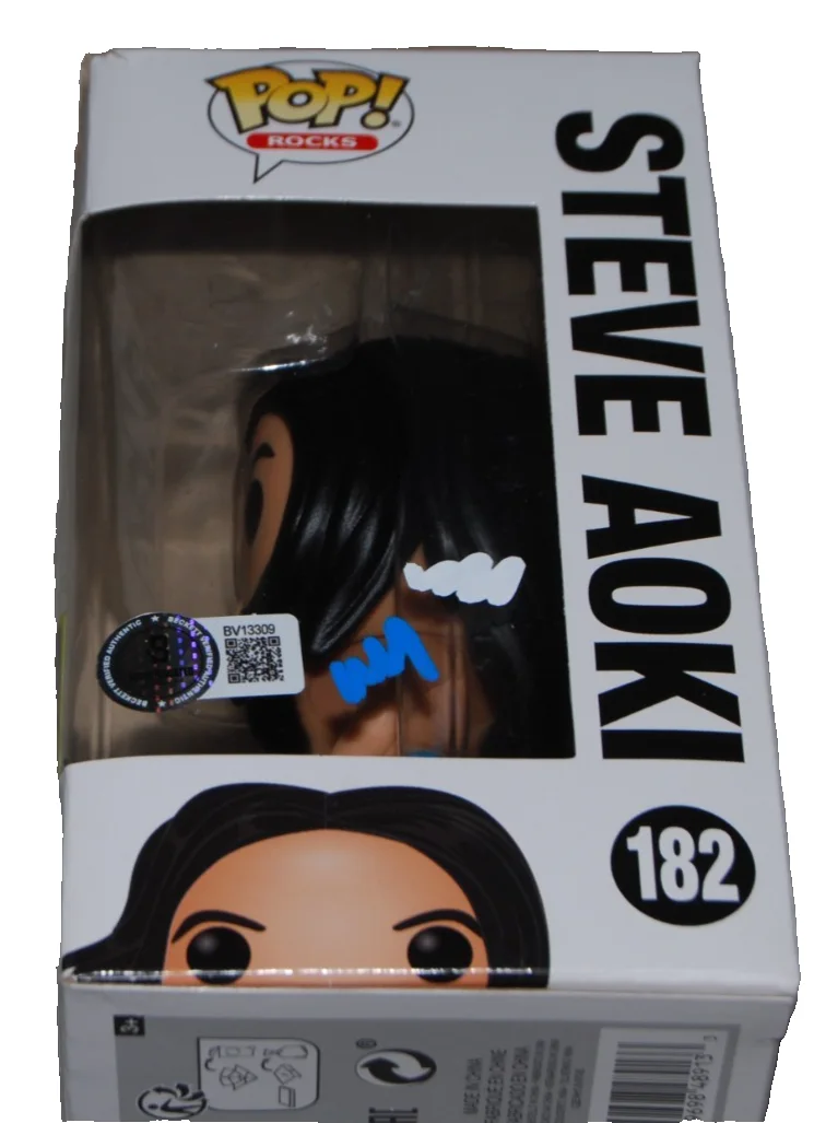 STEVE AOKI signed (Funko Pop Rocks) 2020 Convention #182 BECKETT BAS BV13309, image 3