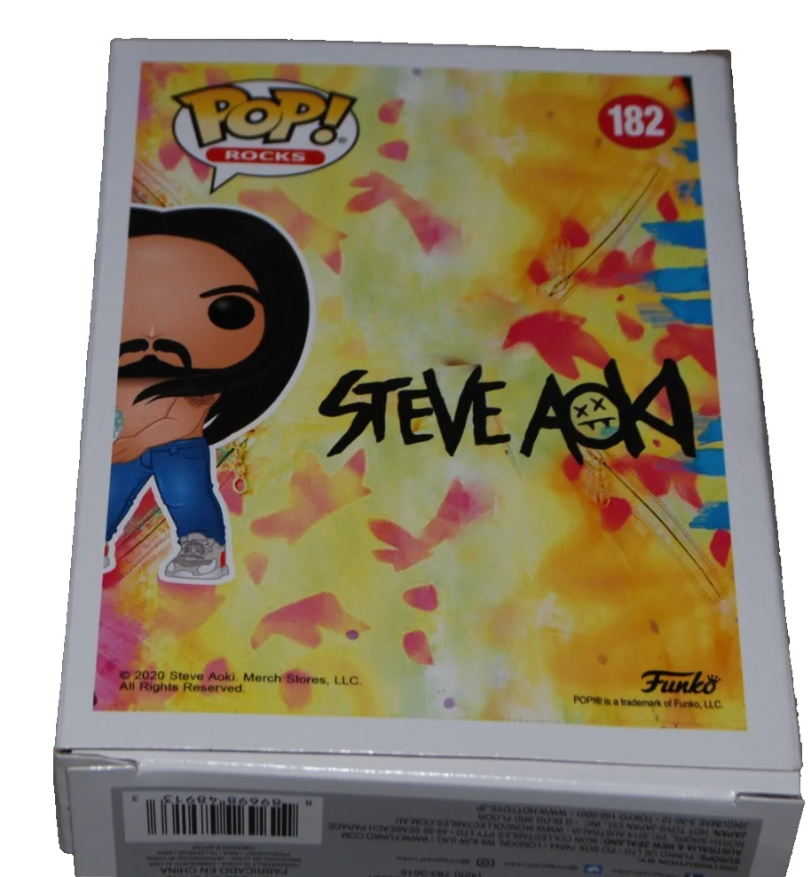 STEVE AOKI signed (Funko Pop Rocks) 2020 Convention #182 BECKETT BAS BV13309, image 5