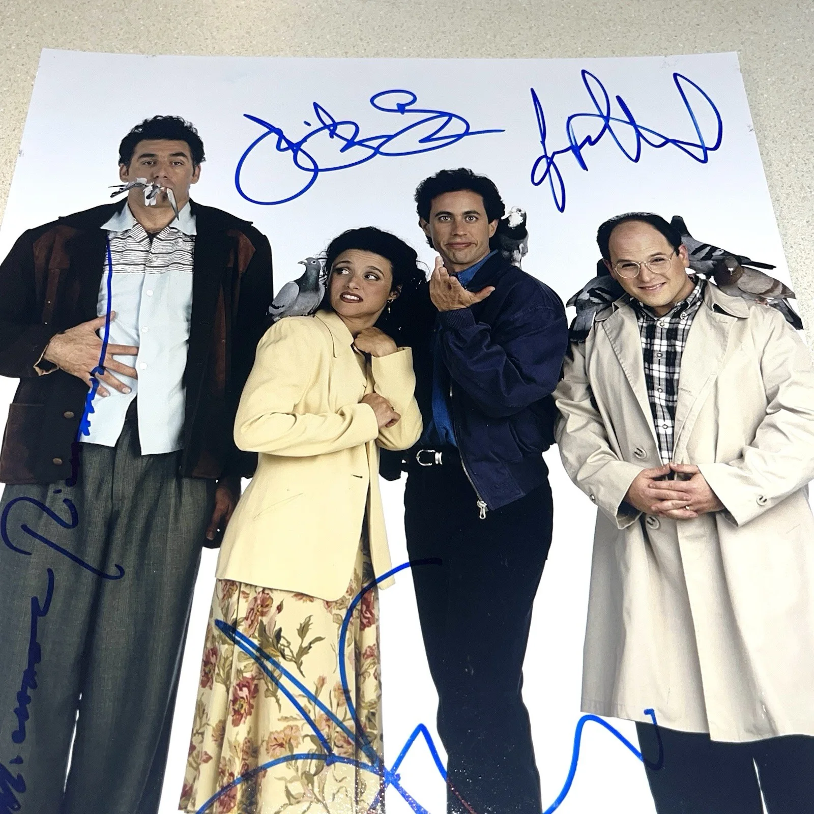 SEINFELD CAST — SEINFELD CAST signed autographed 11X14 PHOTO JERRY ELAINE KRAMER GEORGE BECKETT, изображение 3
