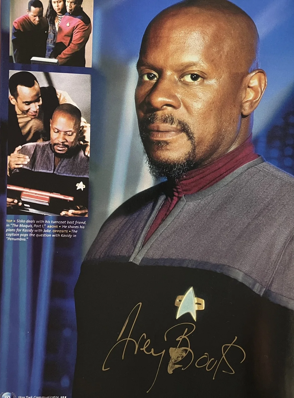 Brooks, de Boer, Visitor, Auberjonois, Shimerman, Dorn, Farrell — Autographed Collector's Issue of Star Trek Communicator - 17 Signatures! + Bonus, изображение 5