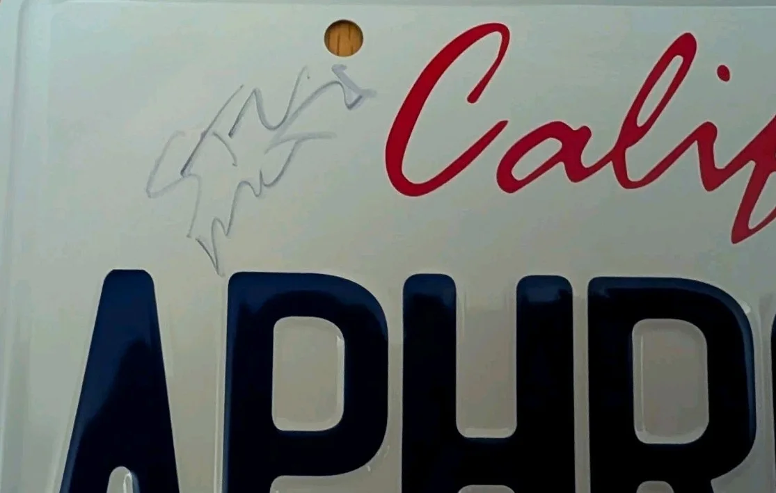 Steve Martin — Only murders in the building Signed by Steve Martin APHROD1TE CA License Plate, image 2