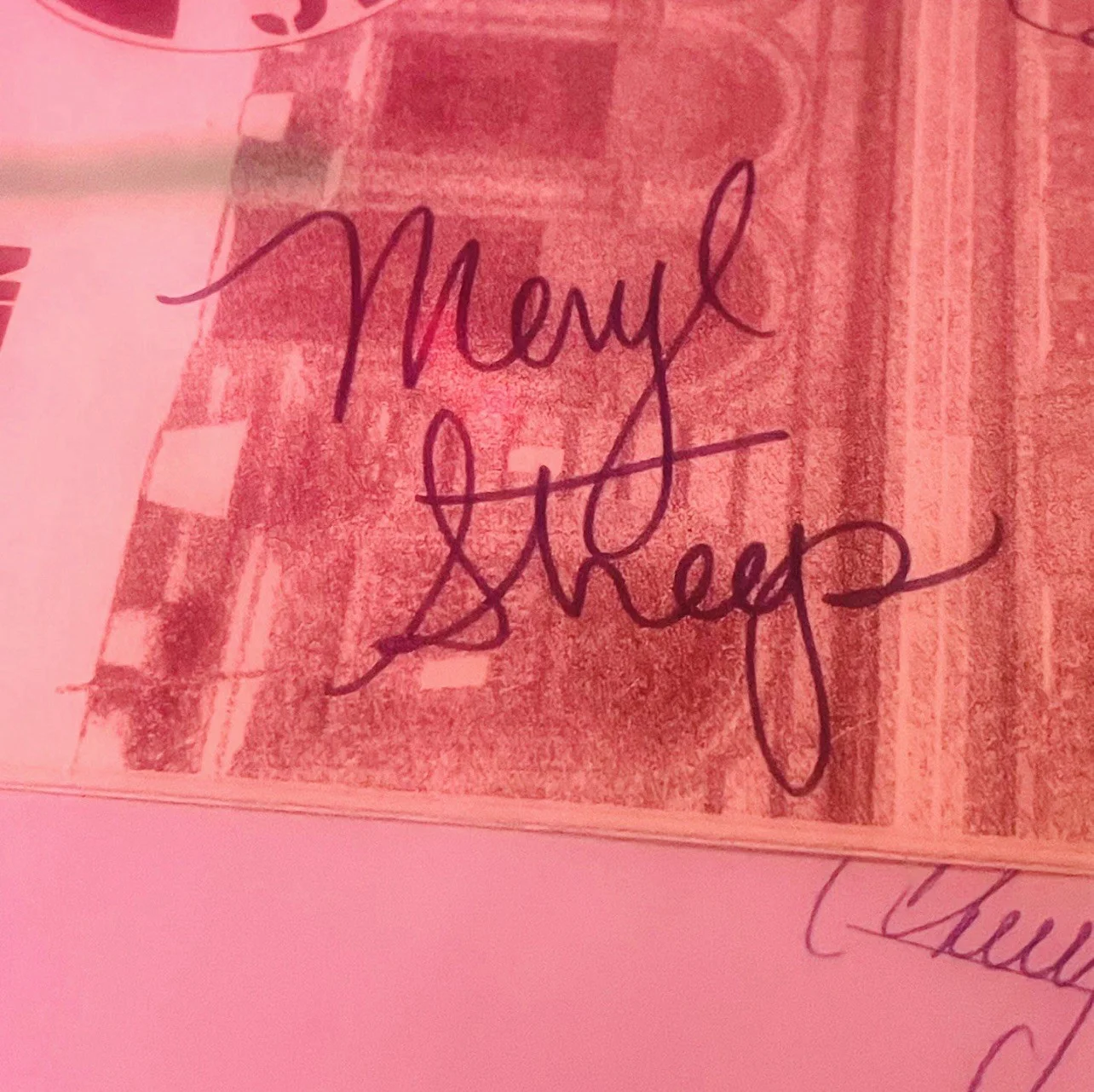 JSA COA LOA MERYL STREEP +2 SIGNED NEW YORK SHAKESPEARE PROGRAM, image 2