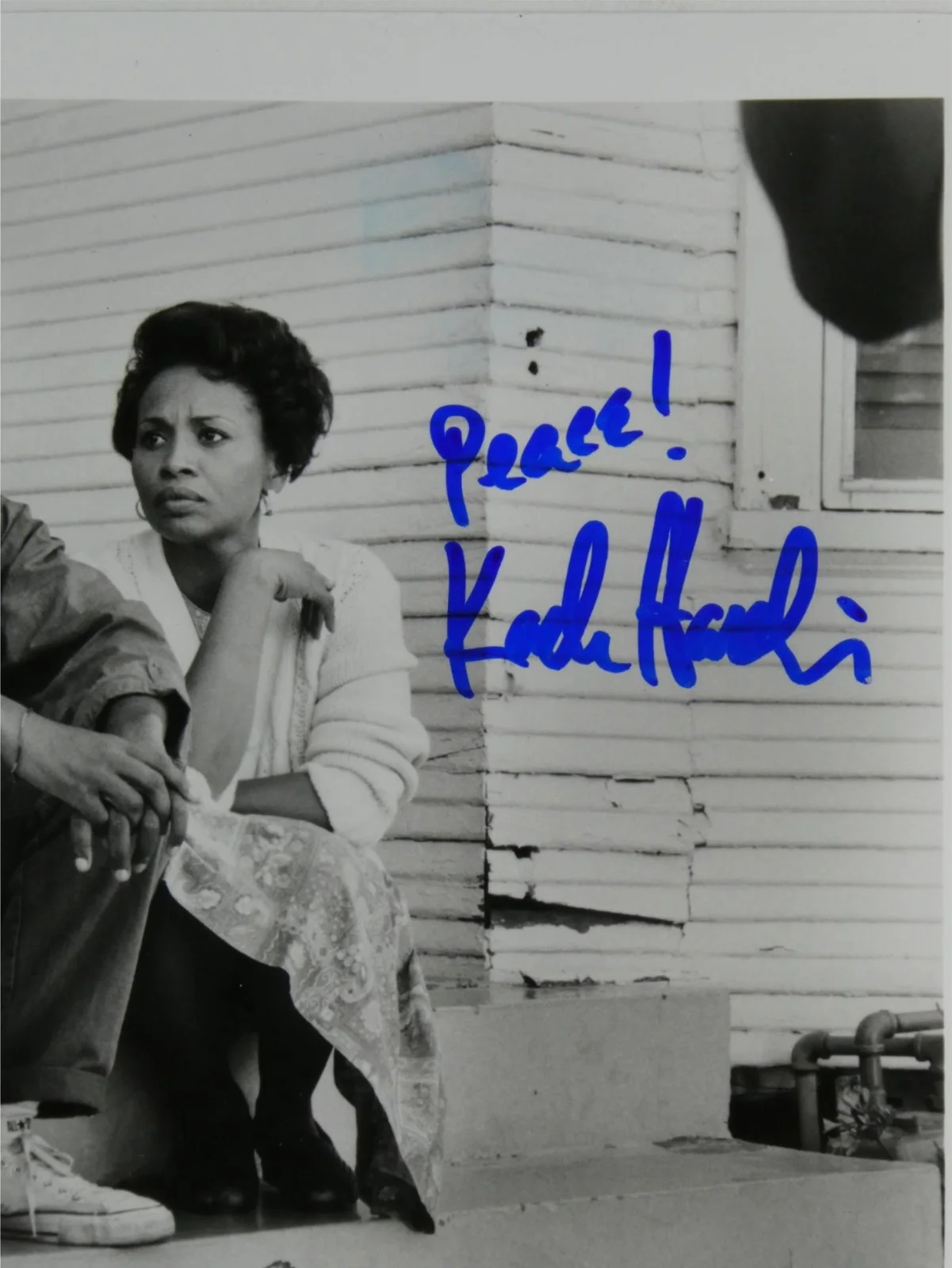 Kadeem Hardison — Kadeem Hardison Signed B&W 8x10 Promo Photo Panther Autographed, image 2