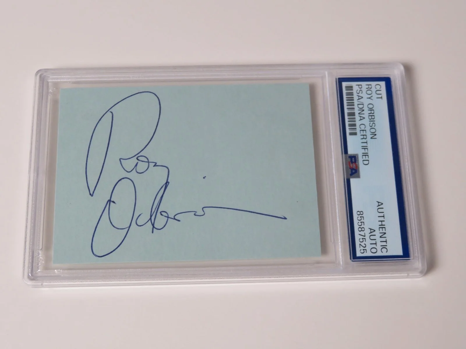 ROY ORBISON Signed Autograph Auto Index Card Cut Slab PSA JSA, image 5