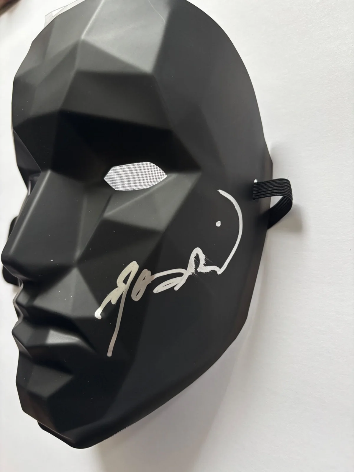 LEE BYUNG HUN SIGNED SQUID GAME FRONT MAN REPLICA PROP MASK TV ACTOR NETFLIX BAS, image 2