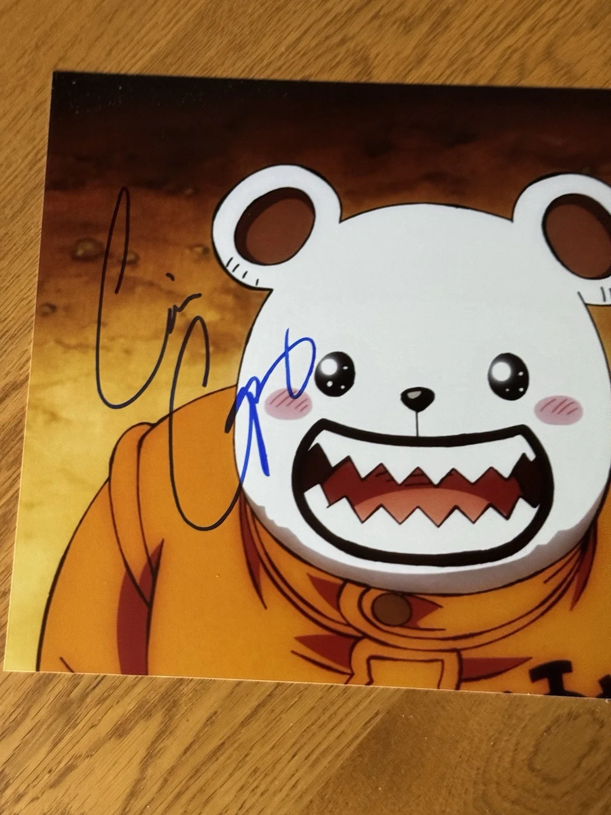 Cris George — Cris George Autographed Bepo One Piece Picture 8x10 Signed Anime, изображение 2