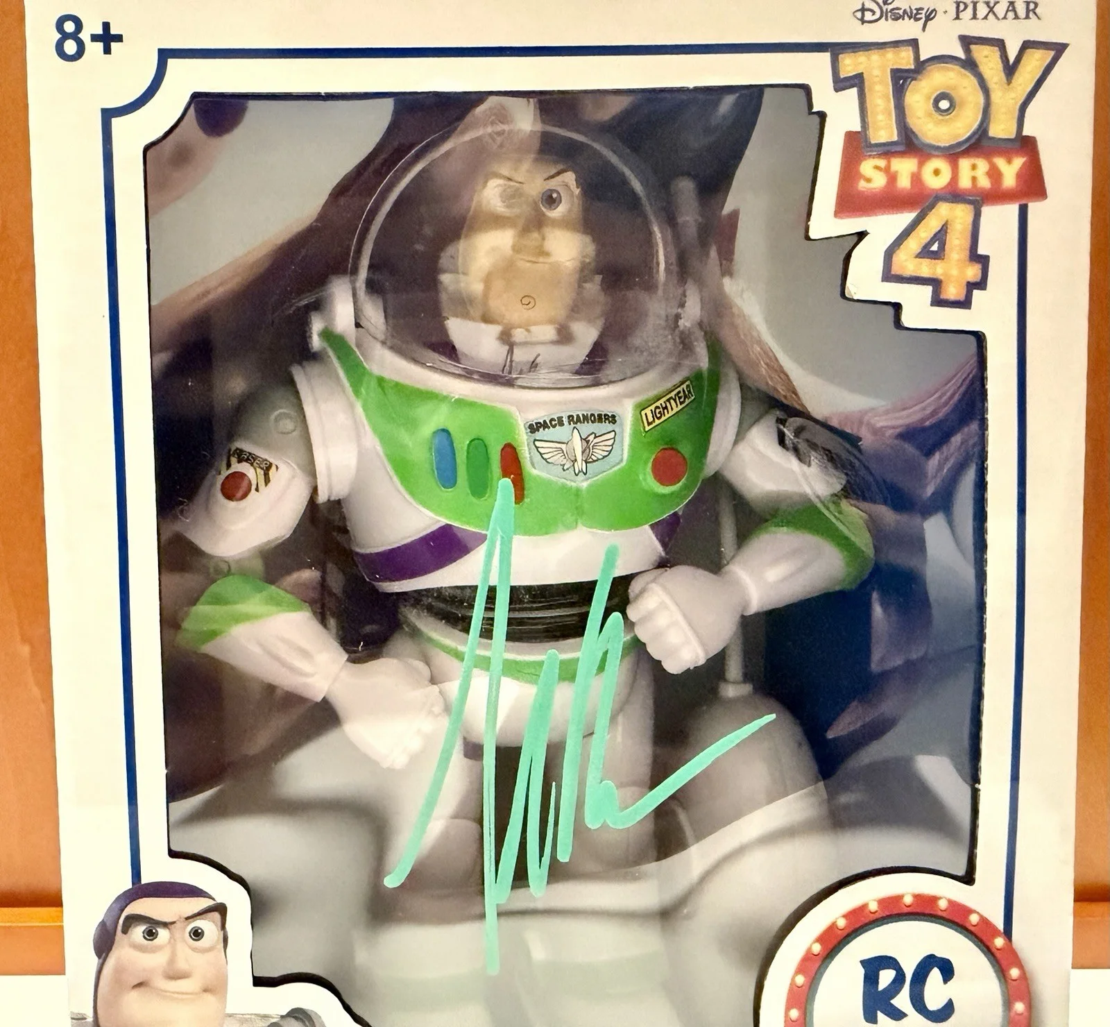 TIM ALLEN 'TOY STORY' BUZZ LIGHTYEAR SIGNED Box POP UP LED FIGURE *COA, изображение 2