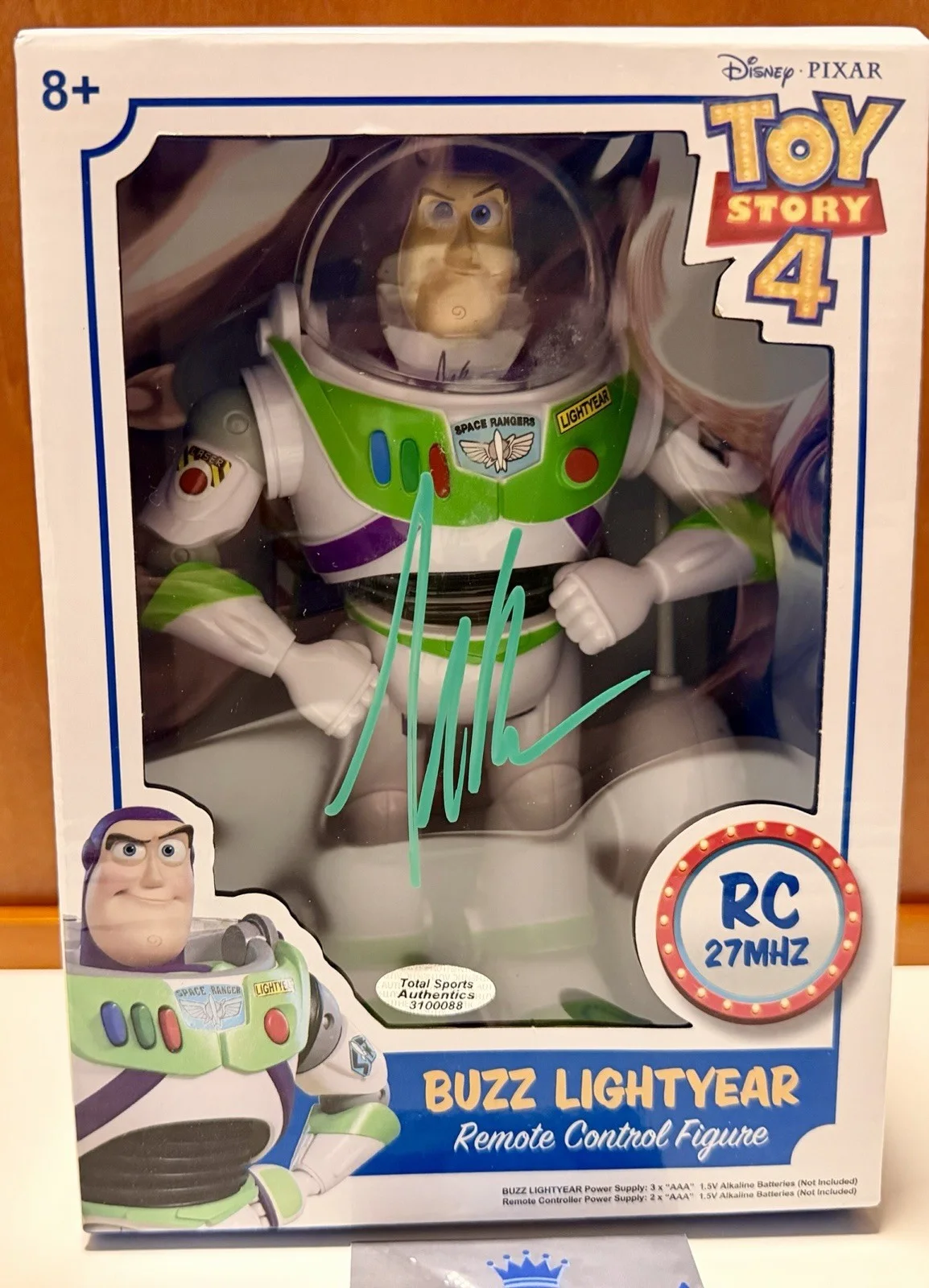 TIM ALLEN 'TOY STORY' BUZZ LIGHTYEAR SIGNED Box POP UP LED FIGURE *COA, изображение 3