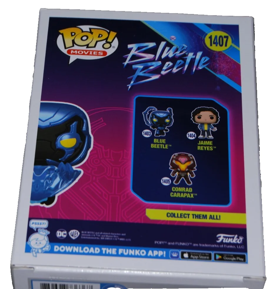 XOLO MARIDUENA signed (BLUE BEETLE) #1407 Glows Funko Pop BECKETT BAS BV13308, image 4