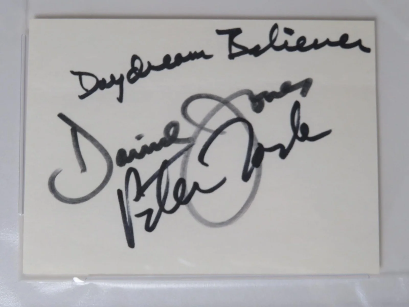 THE MONKEES Signed Autograph Auto Index Card Cut Page Slab by 4 PSA JSA, image 4