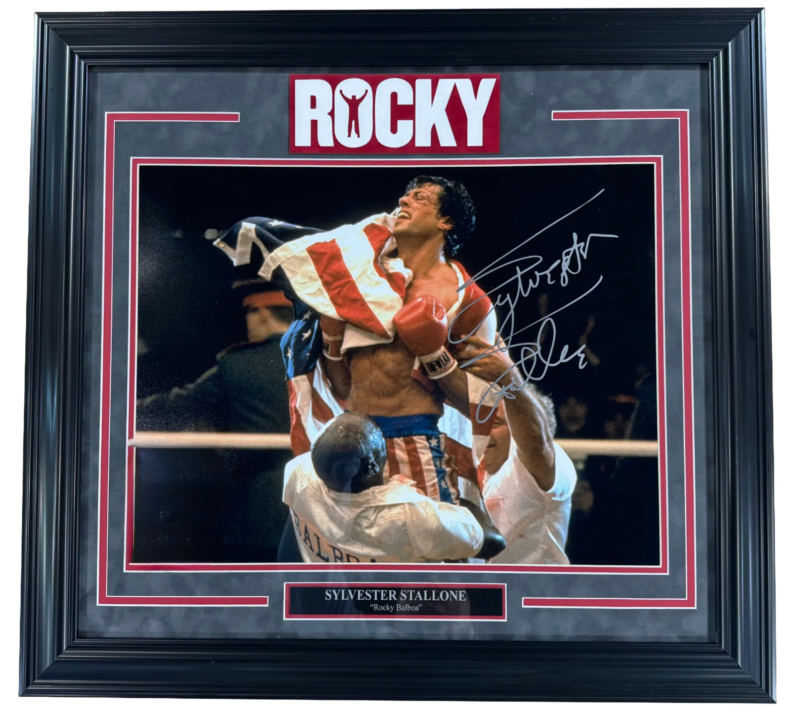 Sylvester Stallone — Sylvester Stallone Signed 16x20 Framed Matted Photo Rocky 4 Victory Auto ASI COA