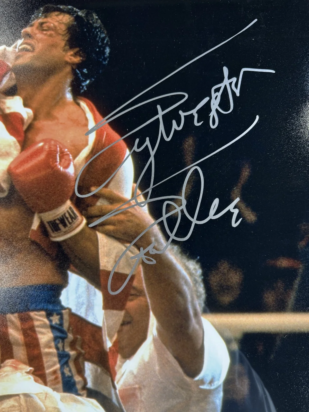 Sylvester Stallone — Sylvester Stallone Signed 16x20 Framed Matted Photo Rocky 4 Victory Auto ASI COA, изображение 3