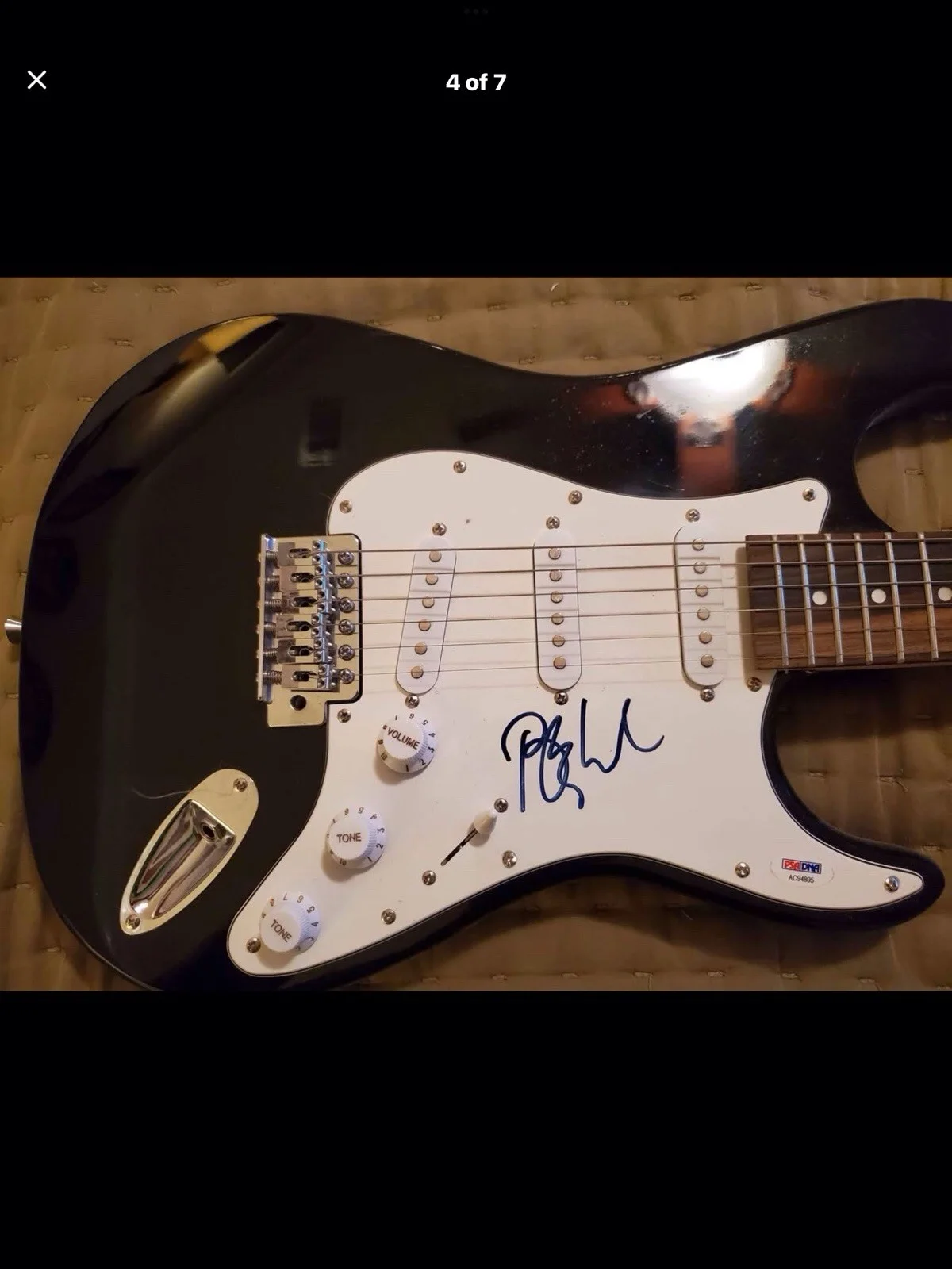 Barry Manilow Signed Electric Guitar PSA DNA COA, image 5
