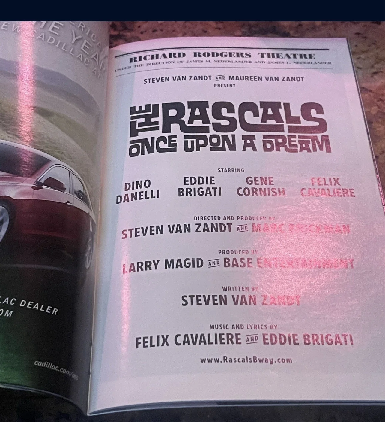 BAS COA The Rascals: Eddie Brigati +1 Sig Signed “Once Upon a Dream” Playbill, изображение 5