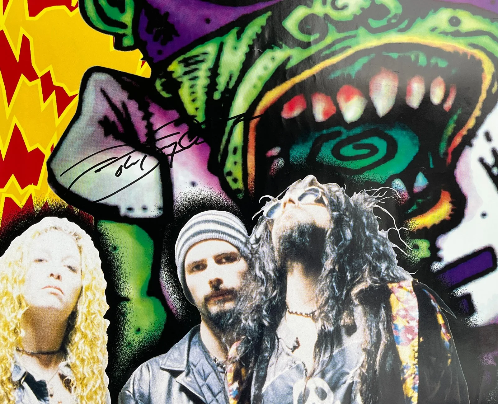 MEGA RARE 1995 WHITE ZOMBIE ASTROCREEP 2000 LP SICK 60x40 EURO SUBWAY POSTER EX, image 5