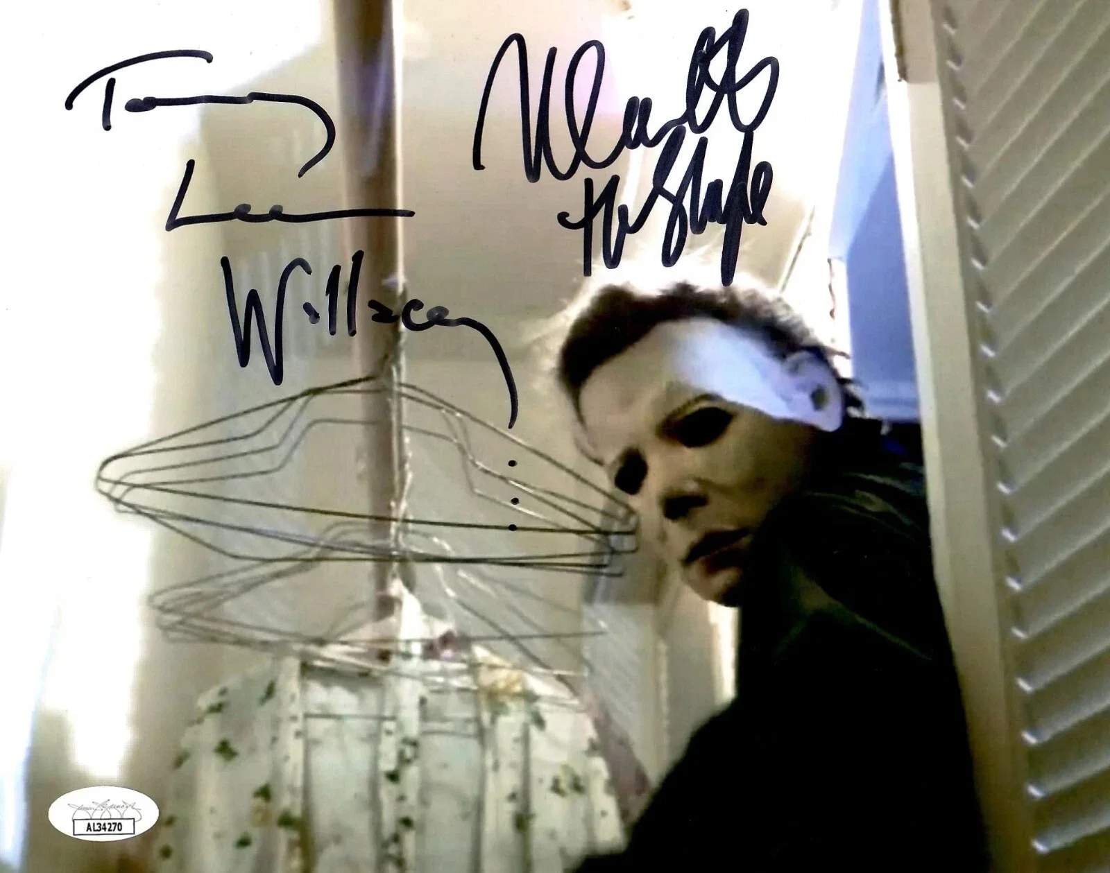 Tommy Lee Wallace Nick Castle — Tommy Lee Wallace Nick Castle signed autographed 8x10 photo Halloween JSA COA