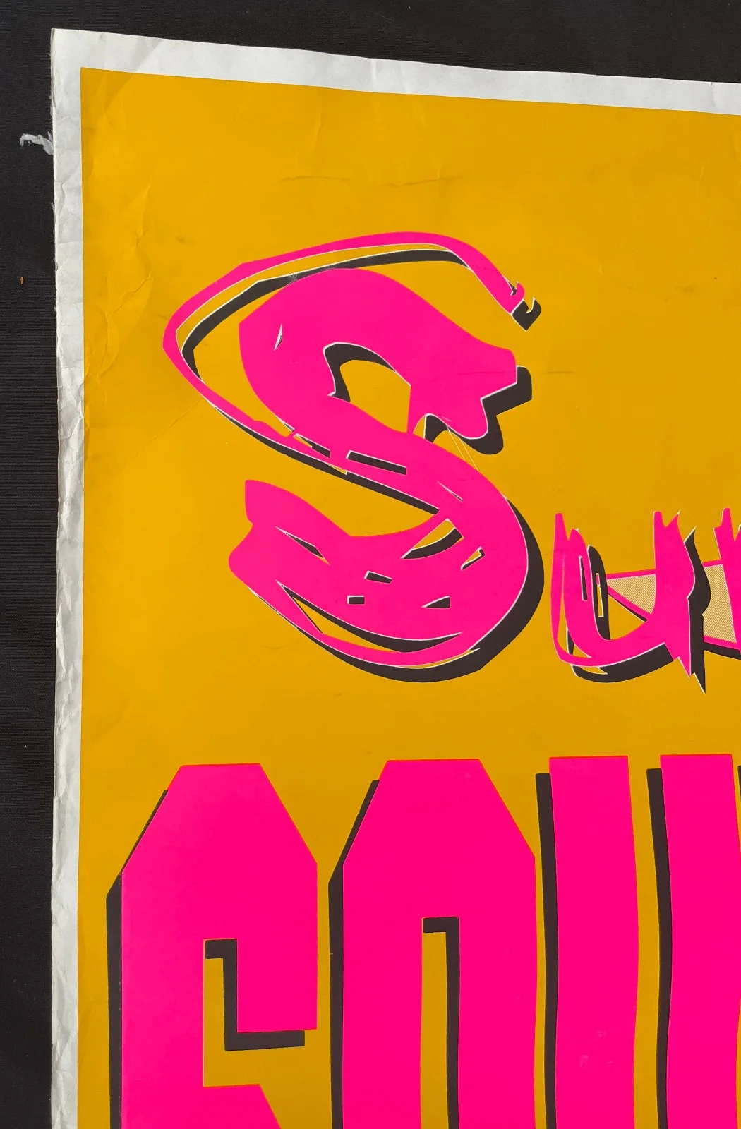 MEGA RARE 1995 DUBLIN SUNSTROKE FESTIVAL 60x40 SUBWAY POSTER SOUNDGARDEN VG+, изображение 5