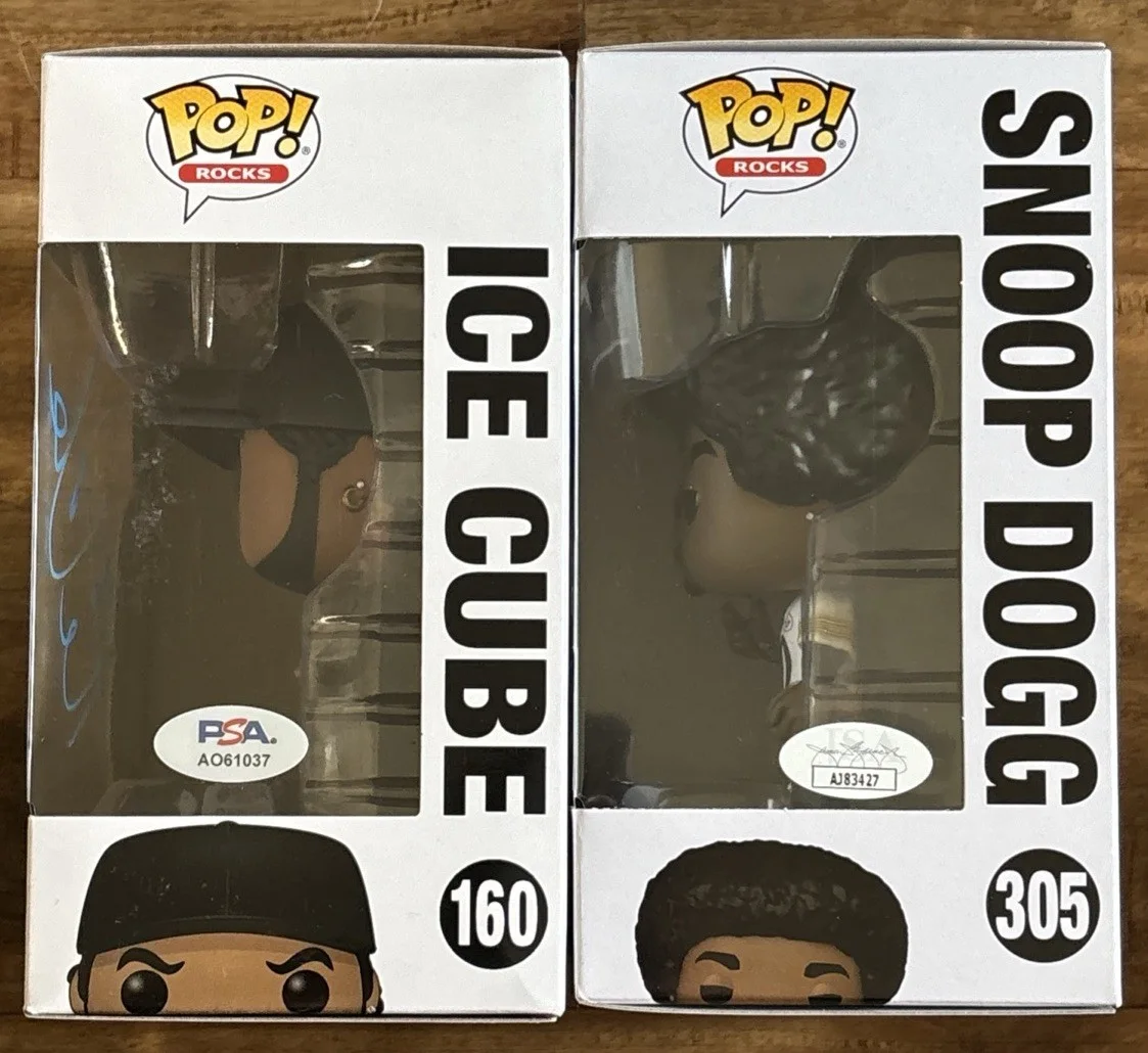 ICE CUBE FUNKO POP 160 NWA PSA SNOOP DOGG STEELERS 305 JSA SIGNED AUTHENTIC COA, image 2