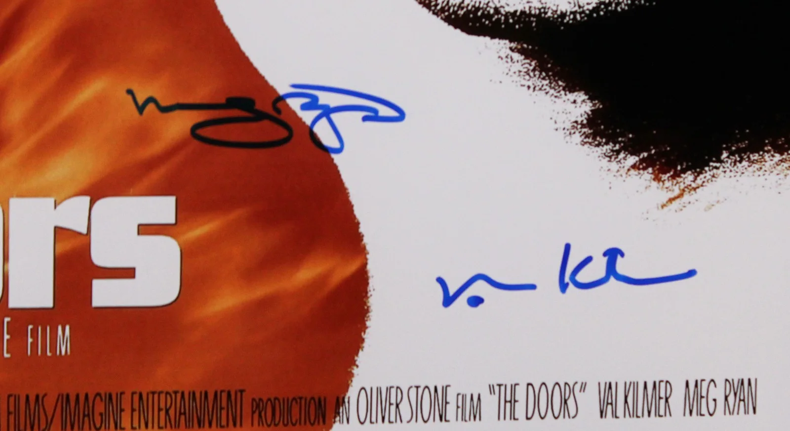Val Kilmer, Meg Ryan — Val Kilmer & Meg Ryan The Doors Authentic Signed Framed 16x24 Photo BAS, image 2