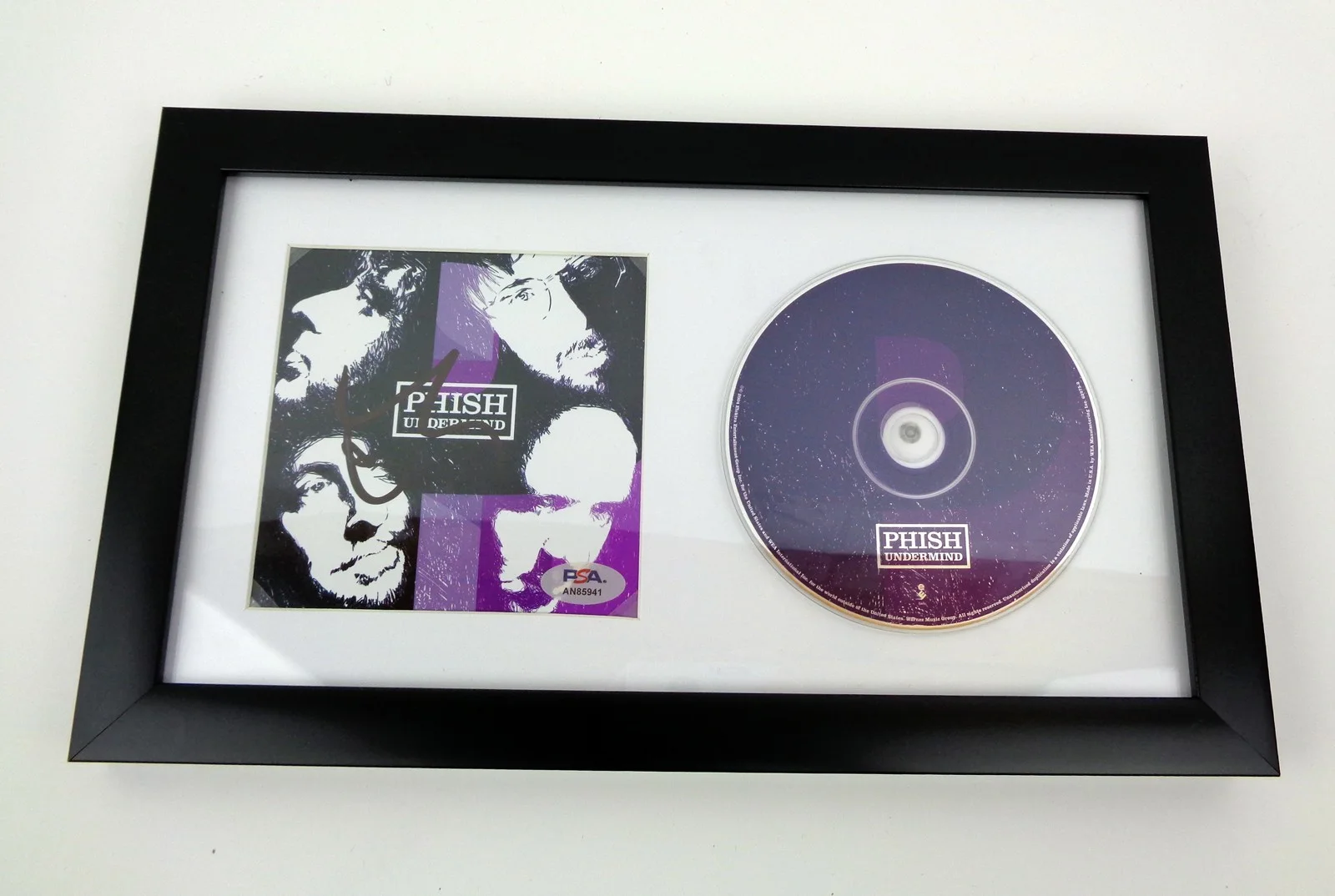 Trey Anastasio — Trey Anastasio Phish Band Signed Autograph Undermind CD Framed PSA/DNA COA