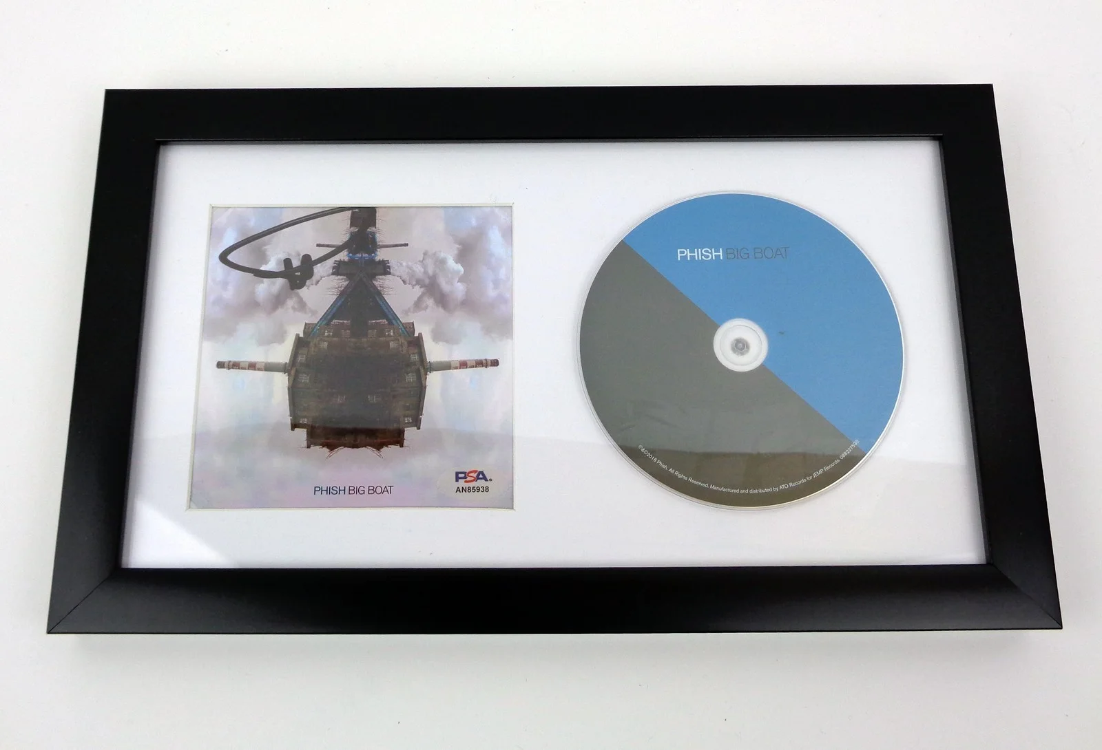 Trey Anastasio — Trey Anastasio Phish Band Signed Autograph Big Boat CD Framed PSA/DNA COA