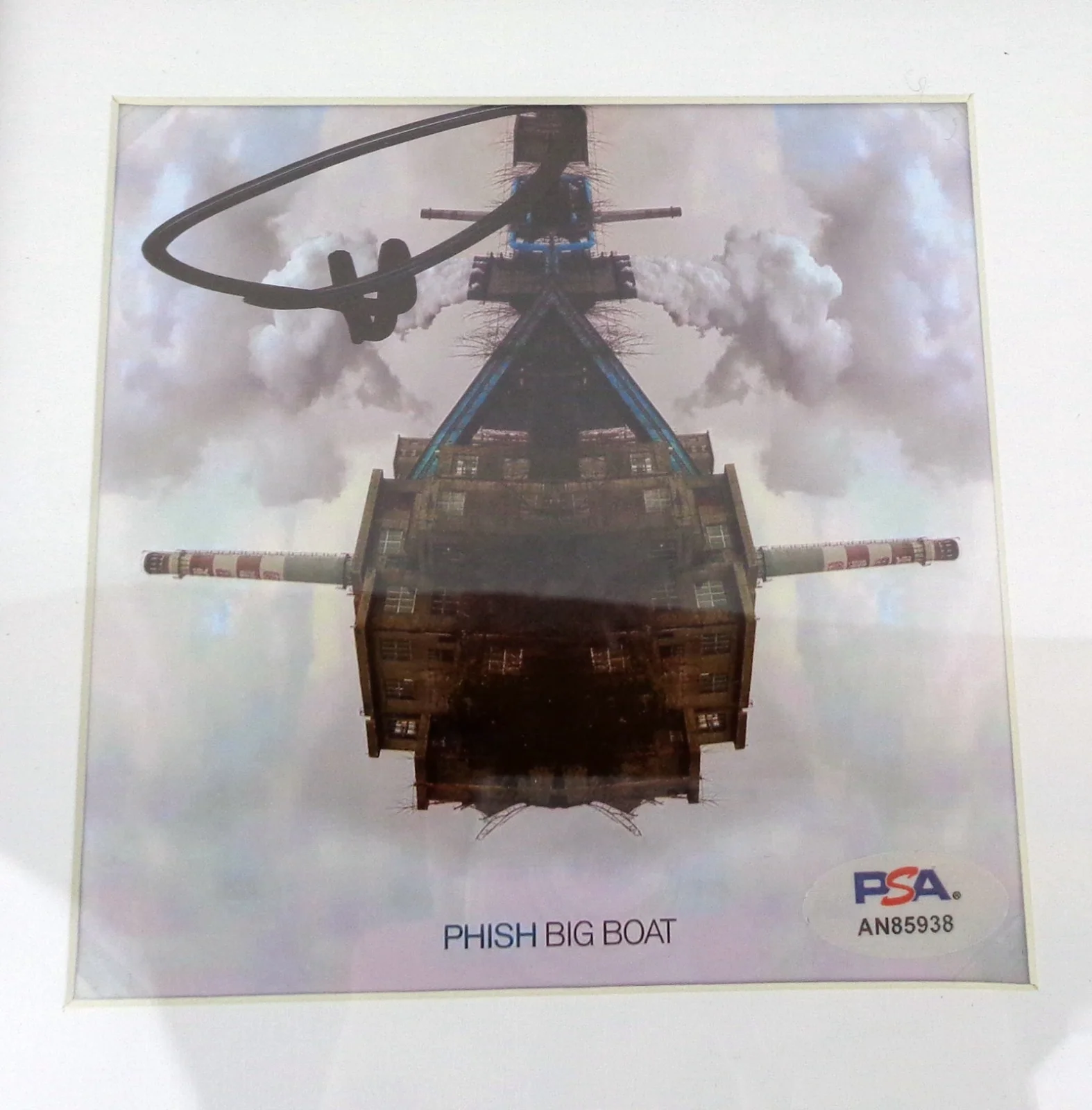 Trey Anastasio — Trey Anastasio Phish Band Signed Autograph Big Boat CD Framed PSA/DNA COA, изображение 2
