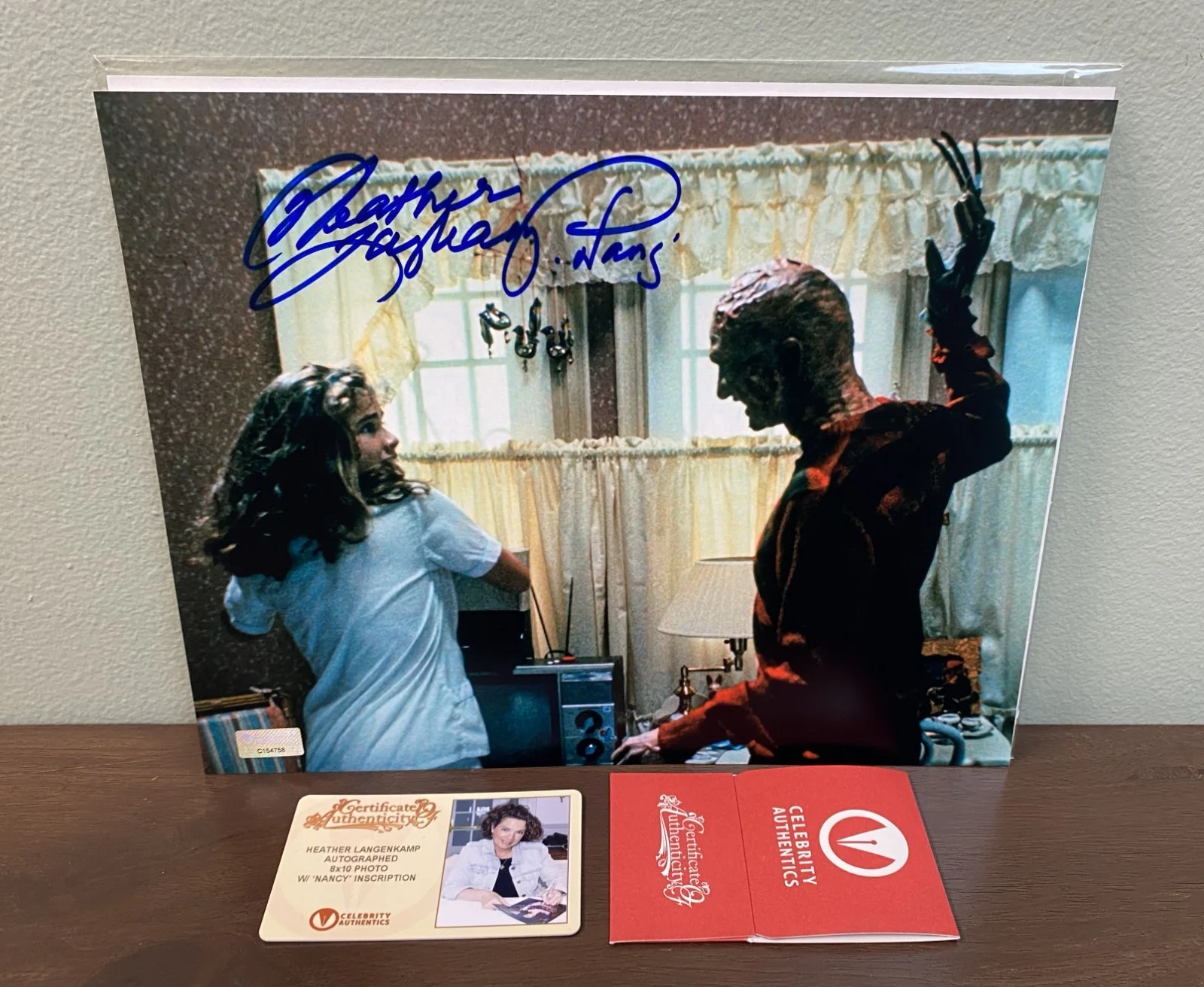 Heather Langenkamp — A Nightmare On Elm Street Signed Photo w/ COA Nancy vs Freddy 1980s Horror