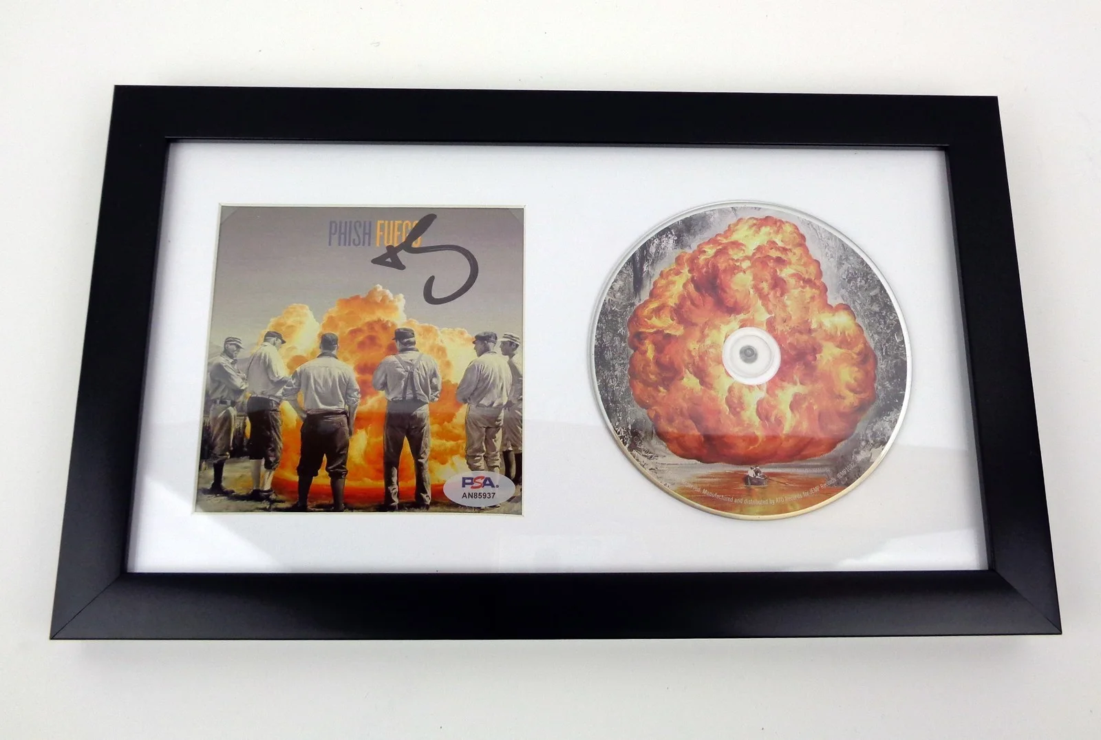 Trey Anastasio — Trey Anastasio Phish Band Signed Autograph Fuego CD Framed PSA/DNA COA