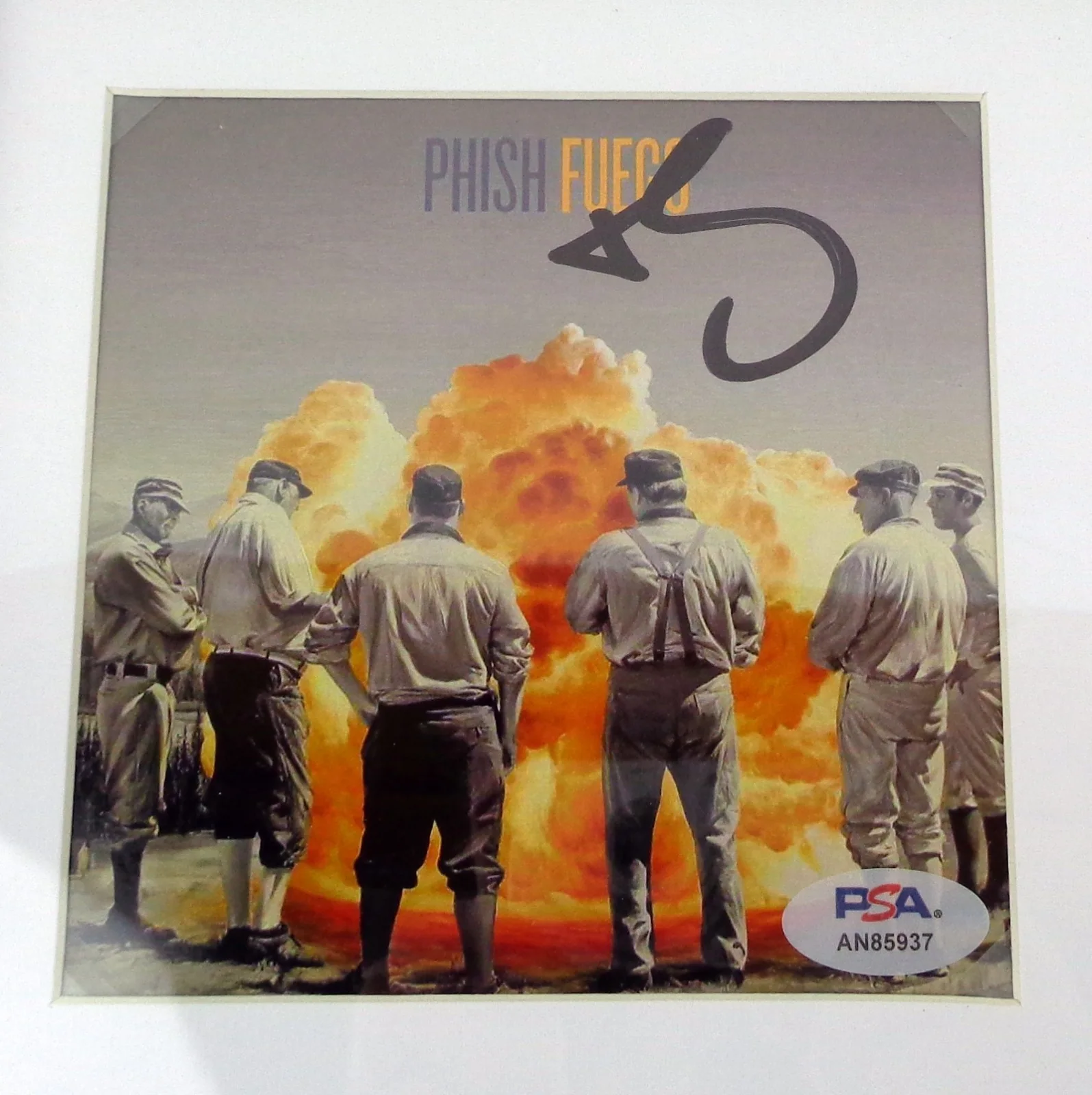 Trey Anastasio — Trey Anastasio Phish Band Signed Autograph Fuego CD Framed PSA/DNA COA, изображение 2