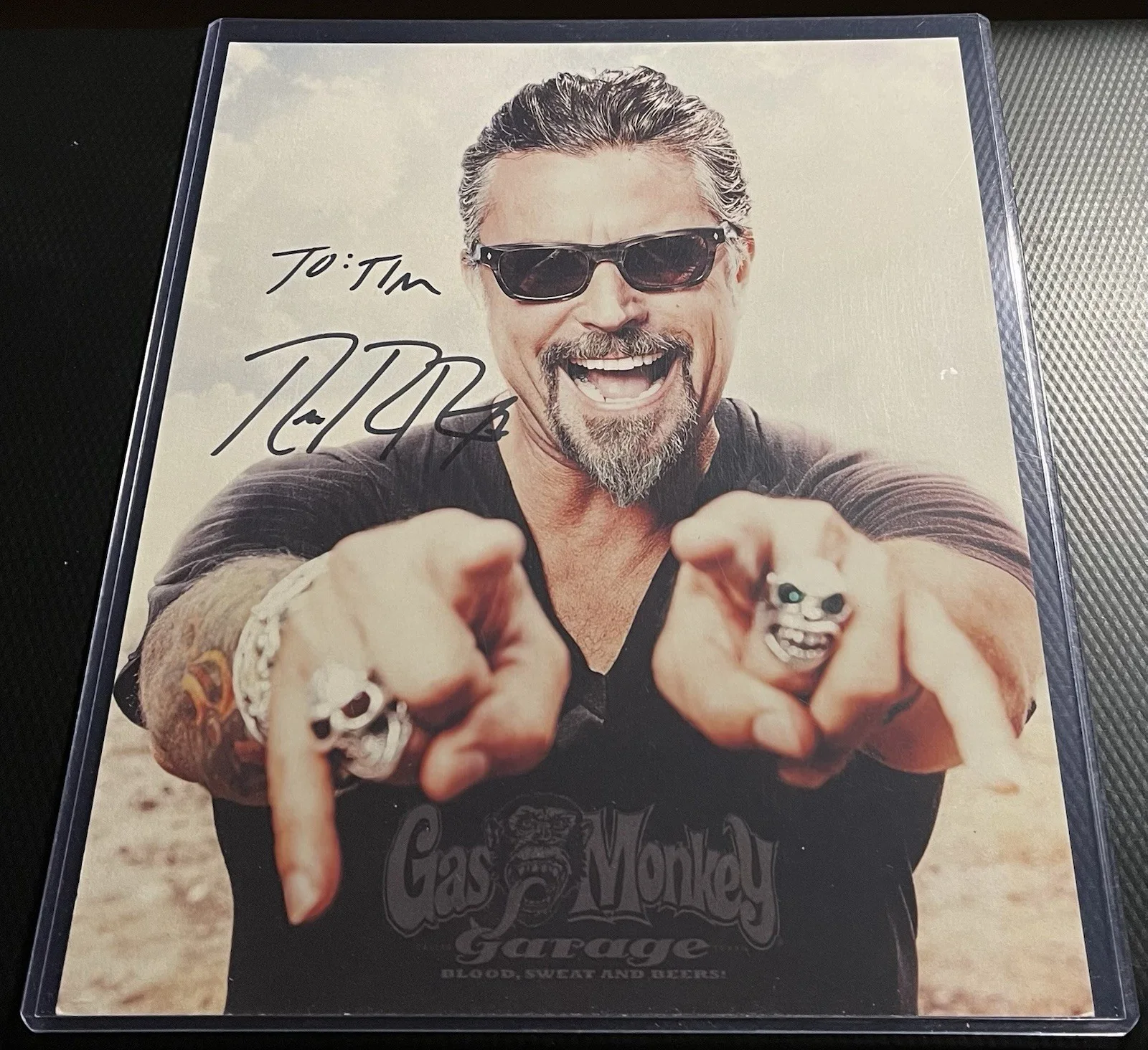 Richard Rawlings — Gas Monkey Garage Signed Richard Rawlings 8x10 Color Photograph w/ COA, Top Load, image 3