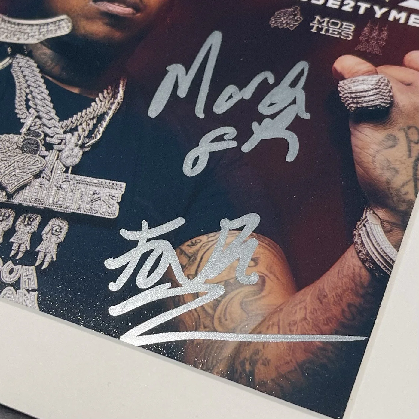 FINESSE2TYMES RAPPER SIGNED 90 DAYS CD ALBUM AUTOGRAPH FRAMED PSA COA, image 3
