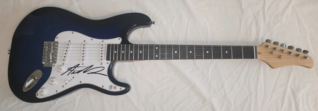 Nathaniel Rateliff Signed Autographed Electirc Guitar South Of Here BAS BP13390, изображение 3