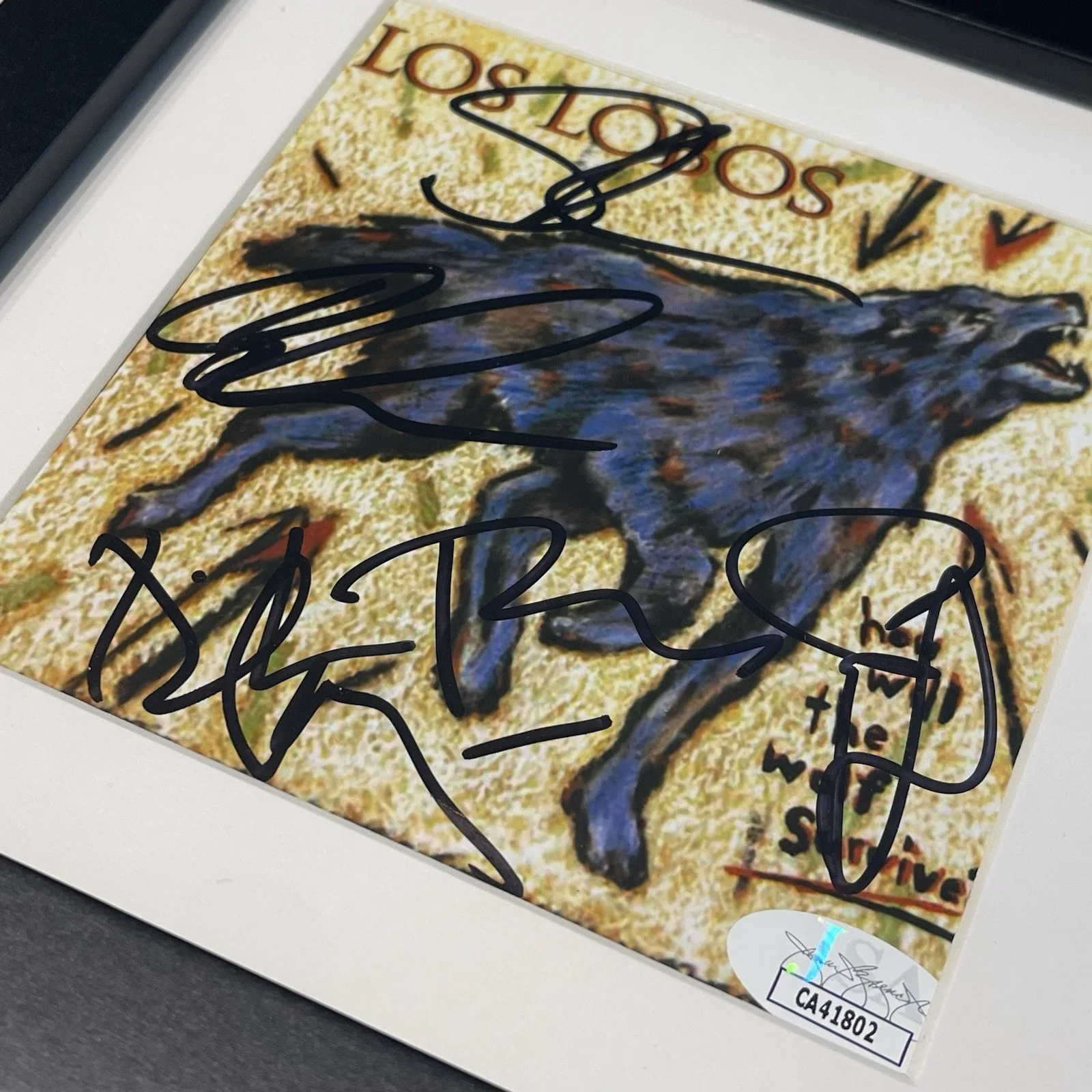 LOS LOBOS FULL BAND SIGNED HOW WILL THE WOLF SURVIVE CD ALBUM AUTOGRAPH JSA COA, image 3