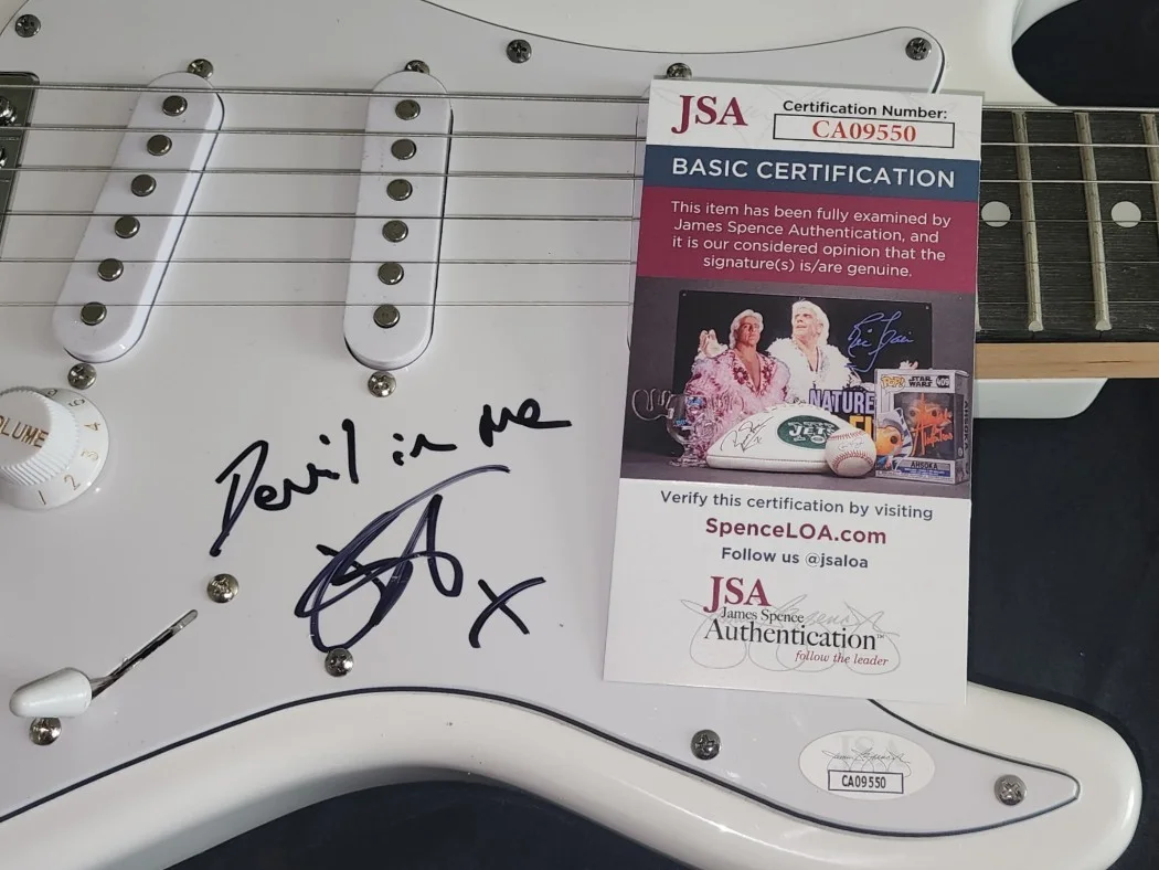 Joanne Shaw Taylor Signed Autographed Electirc Guitar "Devil In Me" JSA CA09550, image 2