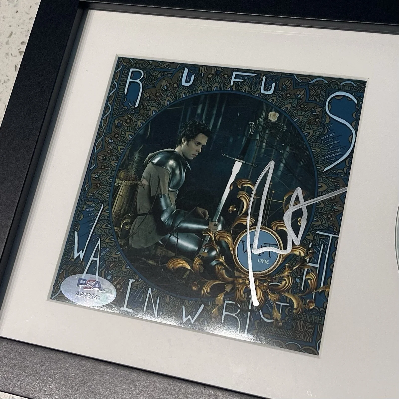RUFUS WAINWRIGHT SIGNED WANT ONE CD ALBUM AUTOGRAPH FRAMED PSA COA, image 2