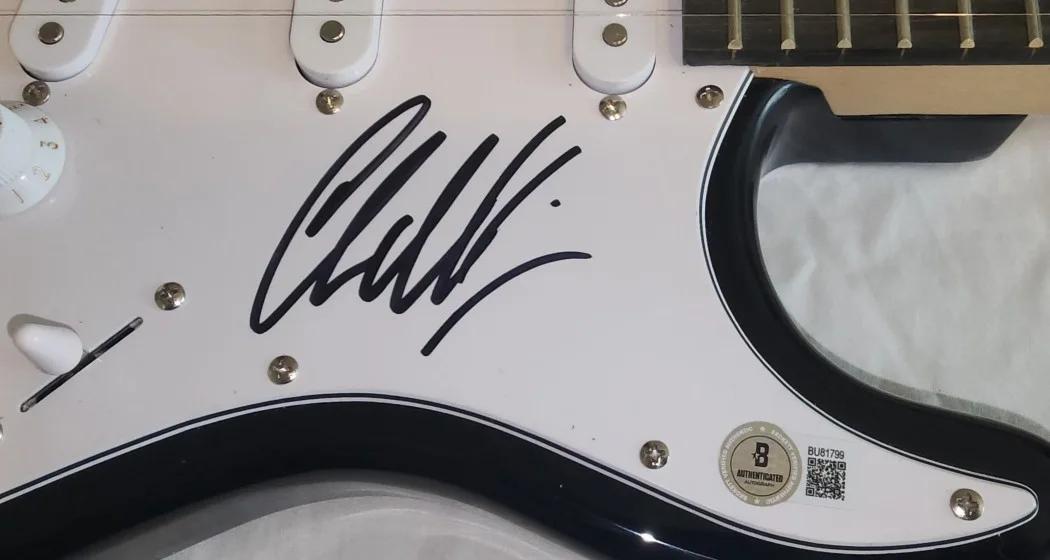 Chad Kroeger Signed Autographed Electirc Guitar Nickelback Guitarist BAS BU81759, изображение 3