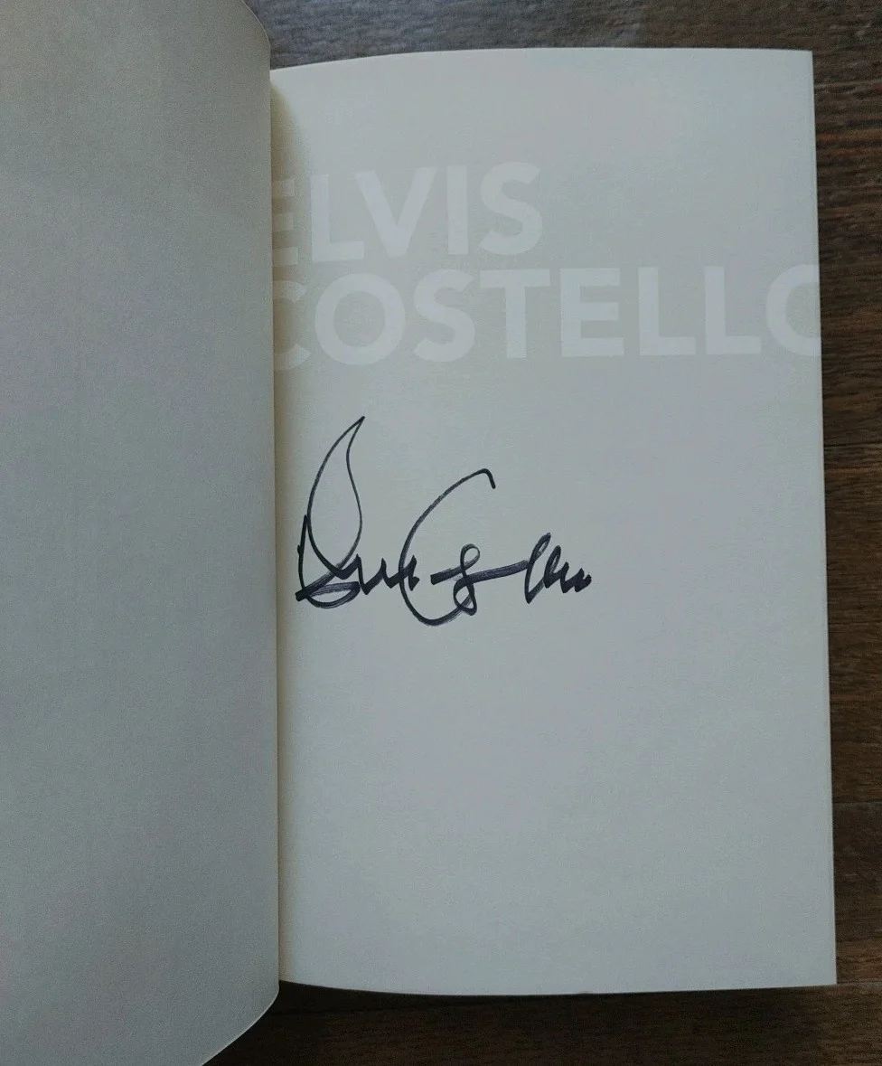 ELVIS COSTELLO Signed Book Unfaithful Music And Disappearing Ink First Ed Print, image 2