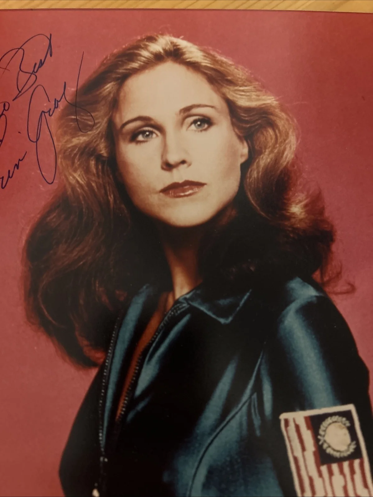 Erin Gray — ERIN GRAY vintage sexy SIGNED 8x10 Buck Rogers Wilma Deering color photo, изображение 4