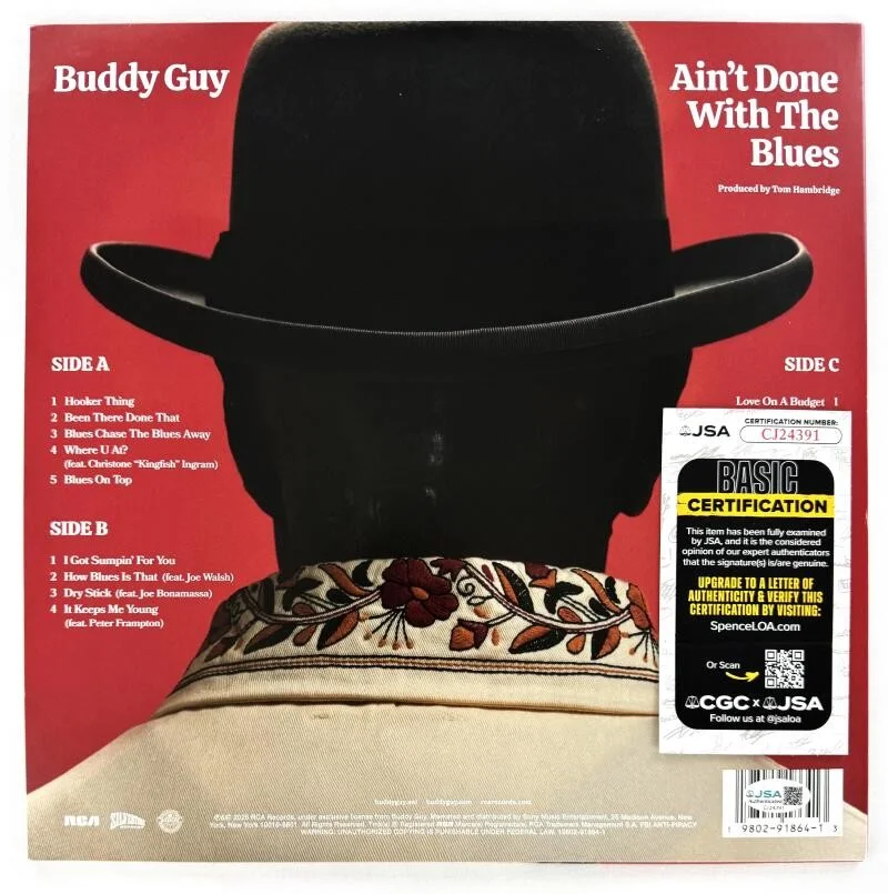 Buddy Guy — Buddy Guy Signed Autograph Album Vinyl Record Ain't Done with the Blues JSA COA, image 2
