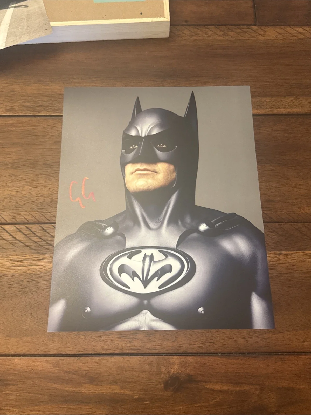 George Clooney — George Clooney HOF Actor Autographed Batman 8x10 Photo w/Proof & COA Authentic, image 3