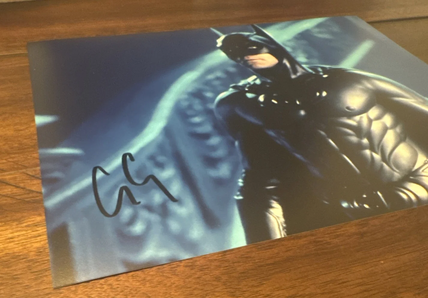 George Clooney — George Clooney HOF Actor Autographed Batman 8x10 Photo w/Proof & COA Authentic, image 4
