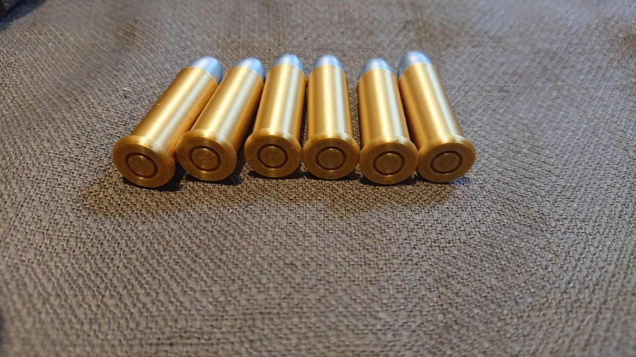 6x 3D Printed Replica historical Bullets shells Cosplay Prop .38 special, image 2