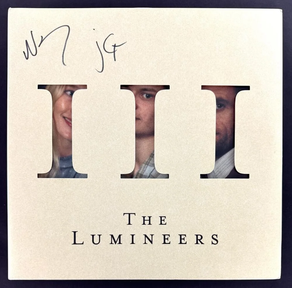 Jeremiah Fraites, Wesley Schultz — The Lumineers Wesley & Jeremiah Signed Autograph Album Vinyl Record w/ JSA COA