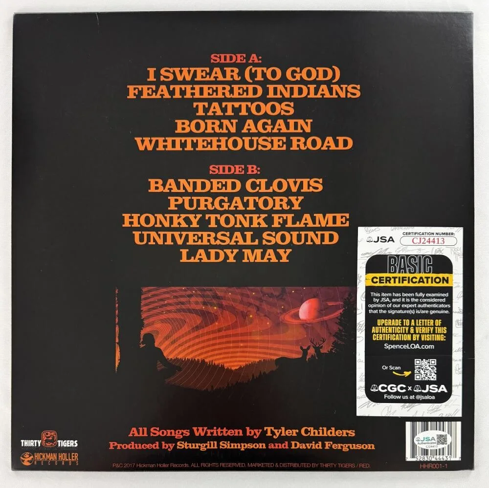 Tyler Childers — Tyler Childers Signed Autograph Purgatory Album Vinyl Record LP JSA COA, изображение 2