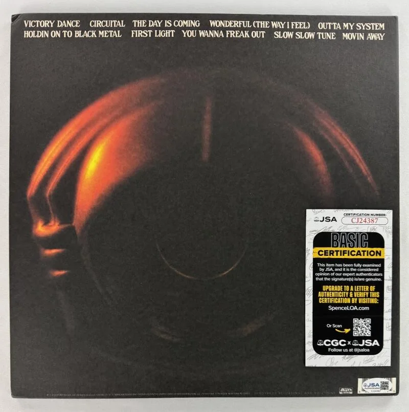 Tom Blankenship, Carl Broemel, Patrick Hallahan, Jim James, Bo Ko — My Morning Jacket Band Signed Autograph Circuital Album LP Jim James +4 JSA COA, изображение 2